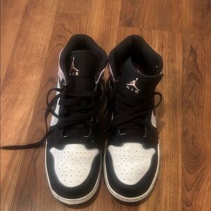 Jordan Kids Black and White Sneakers